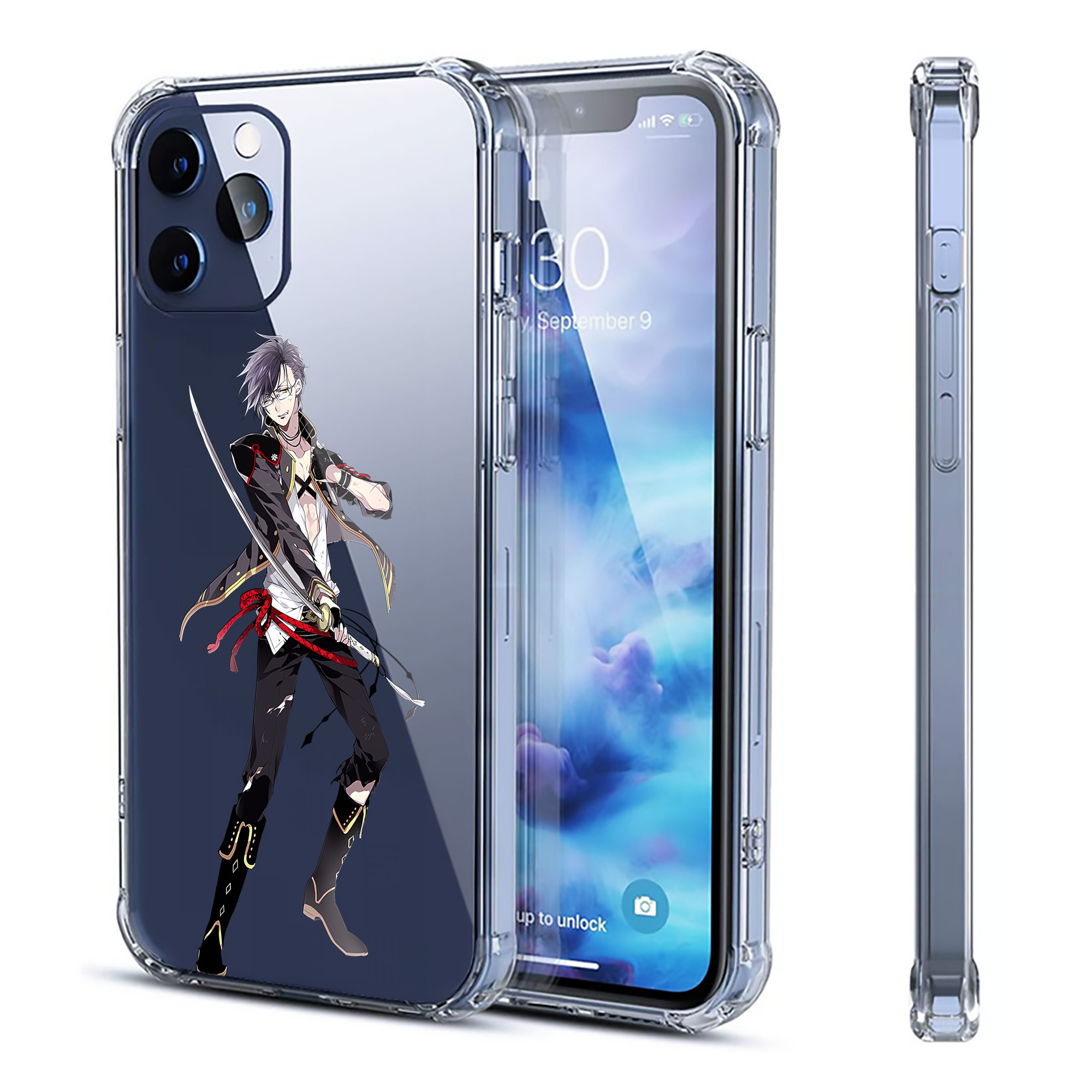 （画像用） 刀剣乱舞 Touken Ranbu 【iPhone 12シリーズ対応】透明スマホケース（クリアソフトケース）